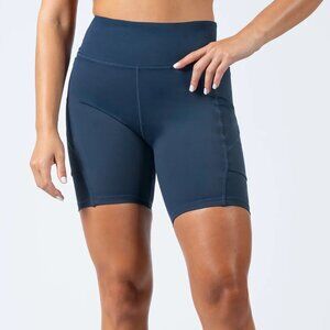 Senita Athletics Lux Baseline Shorts - Navy 7" Inseam